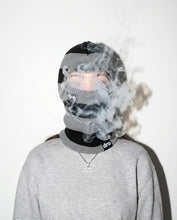 Knit Balaclava - Black and Grey Stripes