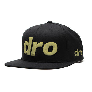 DRO Black Snapback Gold Logo