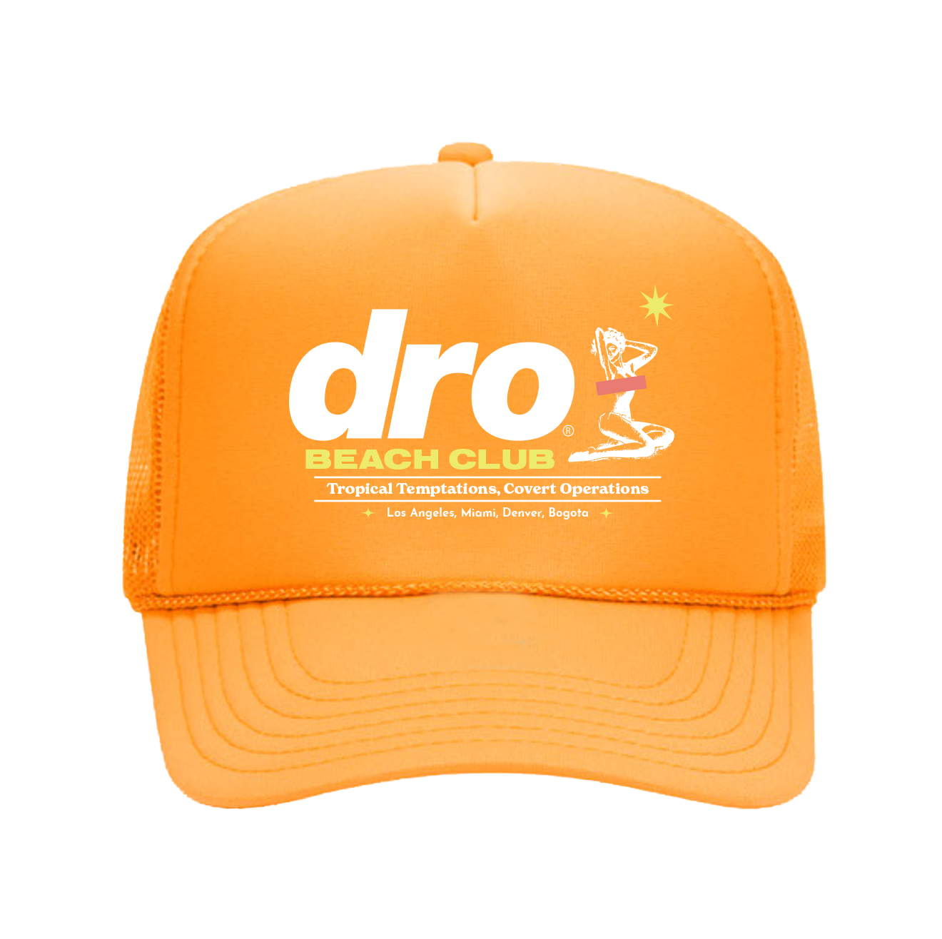 DRO Beach Club Trucker Hat - Gold