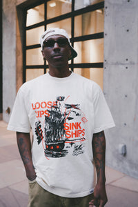 DRO Loose Lips Sink Ships Tee - Ivory