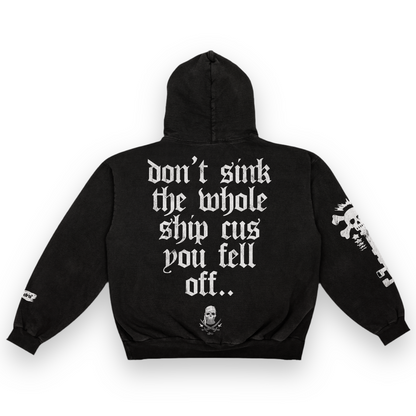 DRO Tortuga Bay Pullover Hoodie - Faded Black
