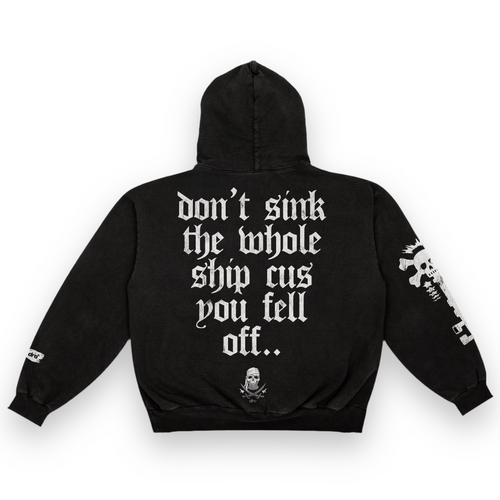 DRO Tortuga Bay Pullover Hoodie - Faded Black