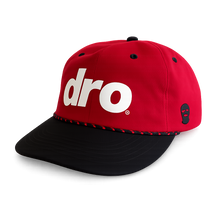 DRO Red and Black Unstructured Snapback - White Logo