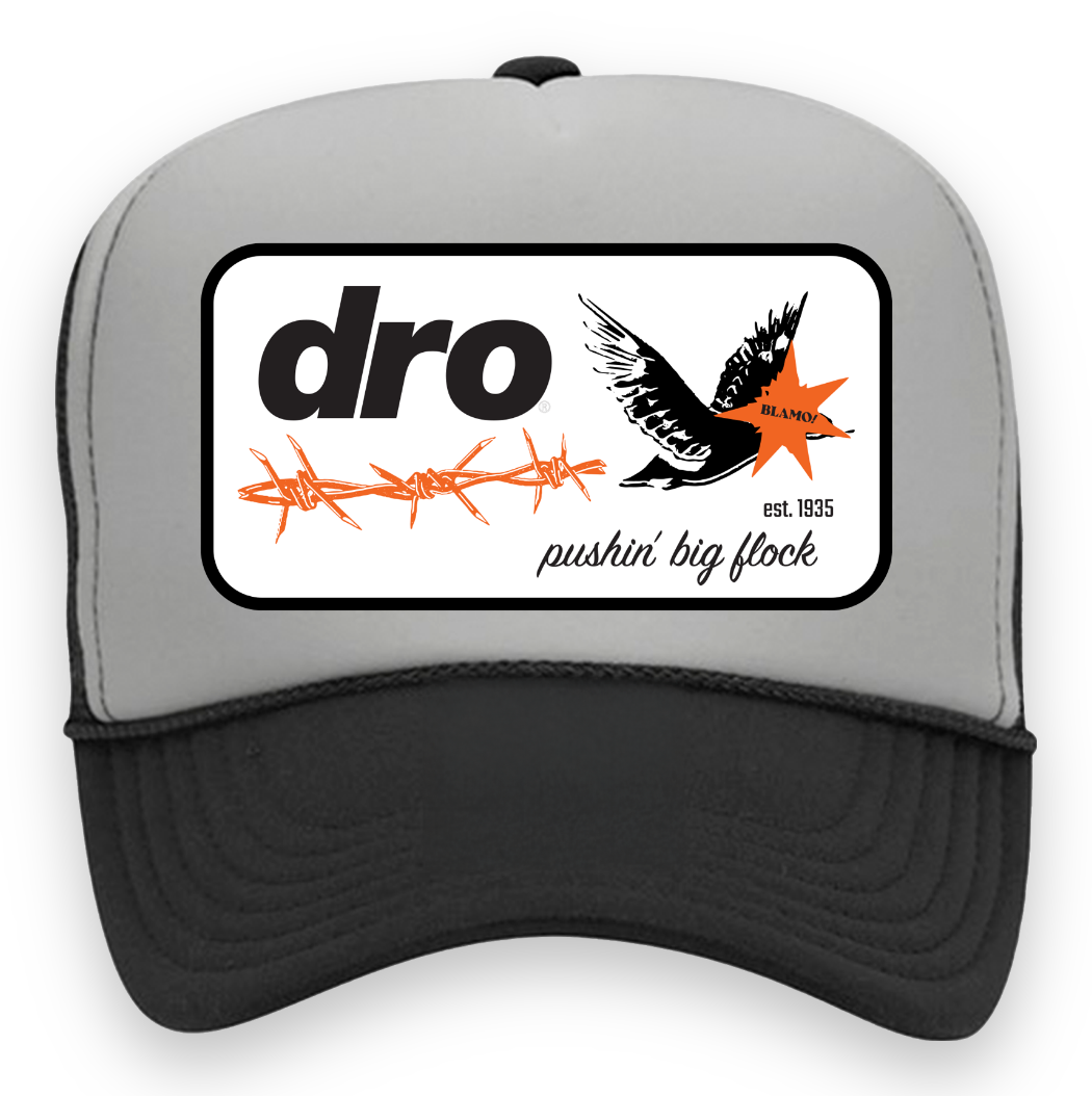 DRO Hunt Club Trucker Hat - Black/Grey