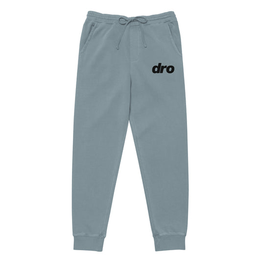 Embroidered black logo pigment-dyed sweatpants